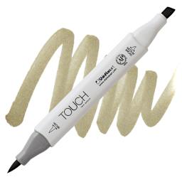 ShinHan Touch Twin Brush Marker - Clay BR116 marker and swatch