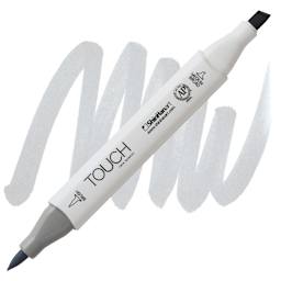 ShinHan Touch Twin Brush Marker - Cool Grey 1 CG1 marker and swatch