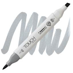 ShinHan Touch Twin Brush Marker - Cool Grey 3 CG3 marker and swatch