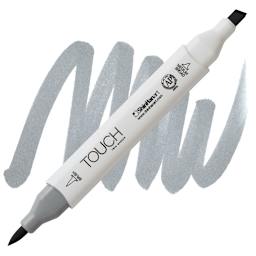 ShinHan Touch Twin Brush Marker - Cool Grey 4 CG4 marker and swatch