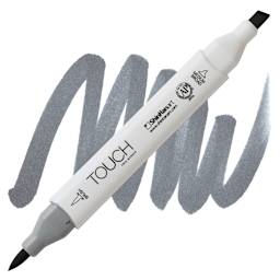 ShinHan Touch Twin Brush Marker - Cool Grey 6 CG6 marker and swatch