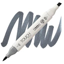 Shinhan Touch Twin Brush Marker - Cool Grey 7 marker and swatch