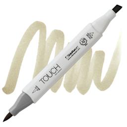 ShinHan Touch Twin Brush Marker - Flax BR115 marker and swatch