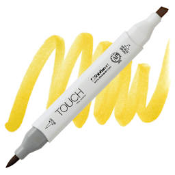 ShinHan Touch Twin Brush Marker - Fresh Green Y44 marker and swatch