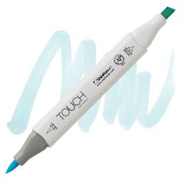 ShinHan Touch Twin Brush Marker - Frost Blue B182 marker and swatch