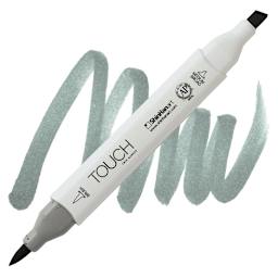 ShinHan Touch Twin Brush Marker - Green Grey 5 marker and swatch