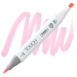 Shinhan Touch Twin Brush Marker - Light Pink RP138 marker and swatch