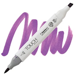 ShinHan Touch Twin Brush Marker - Light Violet P82 marker and swatch
