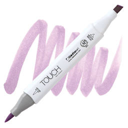 ShinHan Touch Twin Brush Marker - Mauve Shadow P146 marker and swatch