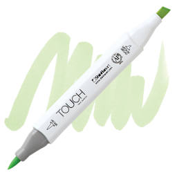 ShinHan Touch Twin Brush Marker - Mignonette GY166 marker and swatch