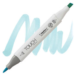 ShinHan Touch Twin Brush Marker - Mint Blue B143 marker and swatch