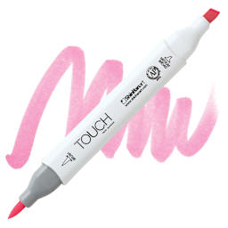 ShinHan Touch Twin Brush Marker - Pastel Pink RP17 marker and swatch
