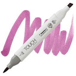 ShinHan Touch Twin Brush Marker - Peony Purple marker and swatch
