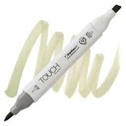 ShinHan Touch Twin Brush Marker - Putty Y169 marker and swatch