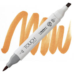 ShinHan Touch Twin Brush Marker - Rose Beige BR97 marker and swatch