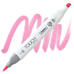 ShinHan Touch Twin Brush Marker - Rose Pink R8 marker and swatch