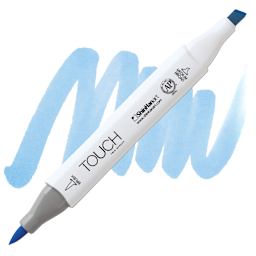 ShinHan Touch Twin Brush Marker - Sky Blue PB76 marker and swatch