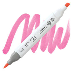 ShinHan Touch Twin Brush Marker - Tender Pink RP198 marker and swatch