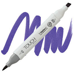 ShinHan Touch Twin Brush Marker - Ultramarine PB72 marker and swatch