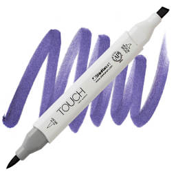 ShinHan Touch Twin Brush Marker - Violet Dark PB274 marker and swatch
