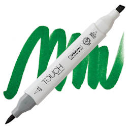 ShinHan Touch Twin Brush Marker - Viridian G54 marker and swatch