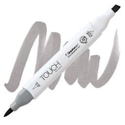 ShinHan Touch Twin Brush Marker - Warm Grey 4 WG4 marker and swatch