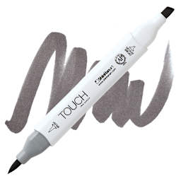 Shinhan Touch Twin Brush Marker - Warm Grey 7 marker and swatch