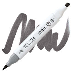 ShinHan Touch Twin Brush Marker - Warm Grey 8 WG8 marker and swatch