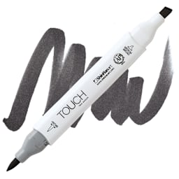 Shinhan Touch Twin Brush Marker - Warm Grey 9 marker and swatch