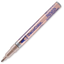 DecoColor Premium Paint Marker - Angled view of Rose Gold Marker