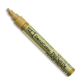 DecoColor Premium Paint Marker - Angled view of Gold Marker