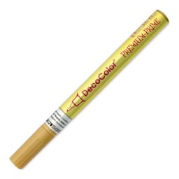DecoColor Premium Paint Marker - Gold, Extra Fine, cap on