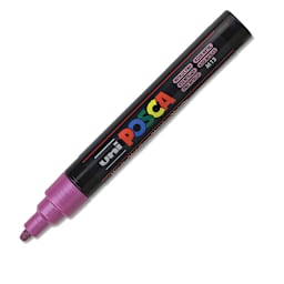 Posca Paint Marker - Metallic Pink, Bullet Tip, 2.5 mm