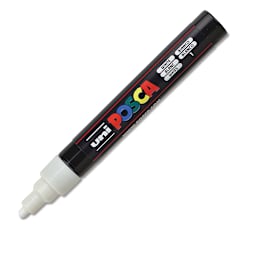 Uni Posca Paint Marker - White, Bullet Tip, 2.5 mm