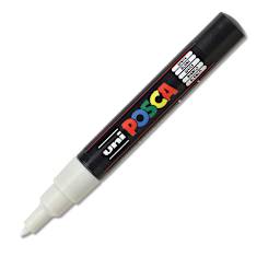 Uni Posca Paint Marker - White, X-Fine, Bullet Tip, 0.7 mm