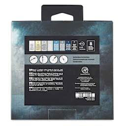 Posca Paint Markers - Monotone Colors, Set of 8 - back of packaging