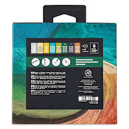 Posca Paint Markers - Earth Tone Colors, Set of 8 - back of packaging