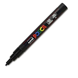 Posca Paint Marker - Black, Fine, Bullet Tip, 0.9 mm - 1.3 mm