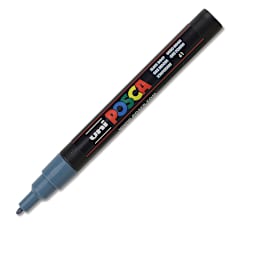 Uni Posca Paint Marker - Slate Grey, Fine, Bullet Tip, 0.9mm-1.3mm