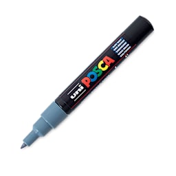 Uni Posca Paint Marker - Slate Grey, X-Fine, Bullet Tip, 0.7mm