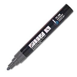 Posca Paint Marker - Deep Gray, Bullet Tip, 2.5 mm - cap off