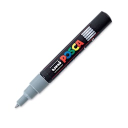 Posca Paint Marker - Grey, X-Fine, Bullet Tip, 0.7 mm