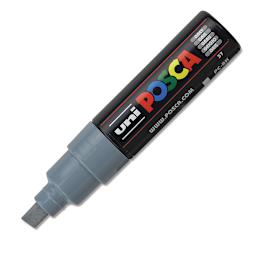 Posca Paint Marker - Grey, Broad Chisel, 8 mm