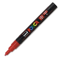Posca Paint Marker - Red, Fine, Bullet Tip, 0.9 mm - 1.3 mm