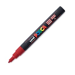 Posca Paint Marker - Dark Red, Fine, Bullet Tip, 0.9 mm - 1.3 mm