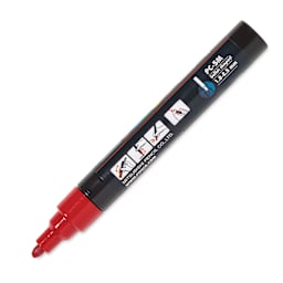 Posca Paint Marker - Dark Red, Bullet Tip, 2.5 mm - cap off