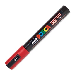 Posca Paint Marker - Dark Red, Bullet Tip, 2.5 mm - cap on