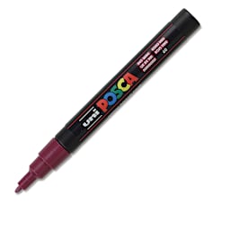 Posca Paint Marker - Red Wine, Fine, Bullet Tip, 0.9 mm - 1.3 mm