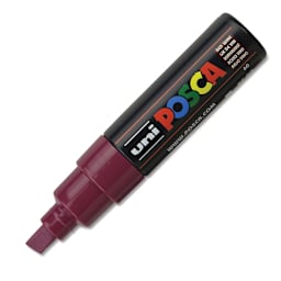 Posca Paint Marker - Red Wine, Broad Chisel Tip, 8 mm
