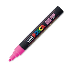 Posca Paint Marker - Fluorescent Pink, Bullet Tip, 2.5 mm